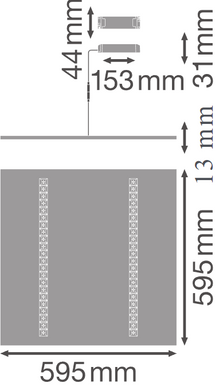 LED панель LEDVANCE 600x600 мм 33Вт 3000K 4000K серія PROFESSIONAL