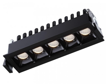 Точковий врізний LED світильник 5х2Вт 3000K 4000K 146х50х45мм IP20 серія PROFESSIONAL