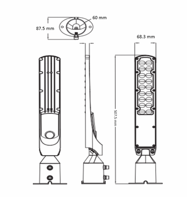 Уличный консольный LED светильник 50Вт 6400К SMD серия Standart