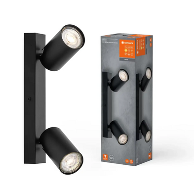 Спот поворотний LED IP44 LED SPOT OCTAGON 2X3.4W 927 GU10 BK LEDVANCE