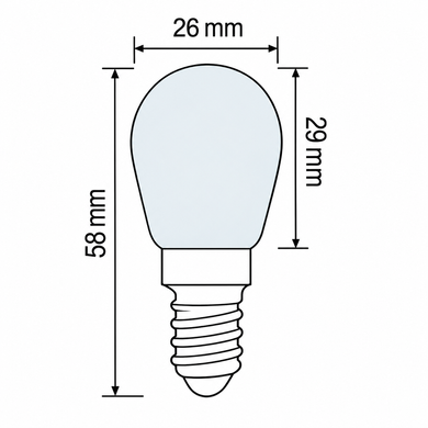 LED лампа 6Вт E14 6400K серія STANDART