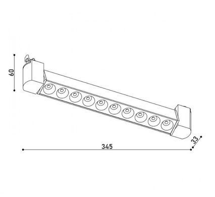 Однофазный трековый LED светильник 20Вт 4000К IP20 серия STANDART