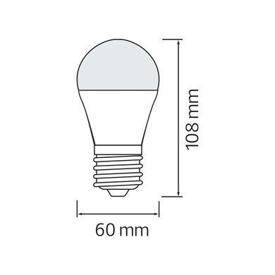 LED лампа 10Вт E27 с переключателем цвета 3000K 4000K 6400K A60 серия STANDART
