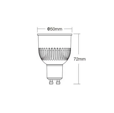 LED лампа 6Вт GU10 2700-6500K RGB + CCT серія PROFESSIONAL