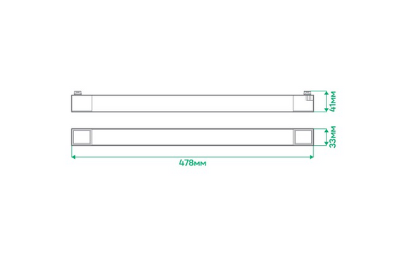 Однофазный трековый LED светильник 30Вт 4000К IP40 серия STANDART