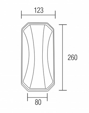 Фасадный LED светильник 24Вт 4200К 260x123x80мм серия ECO