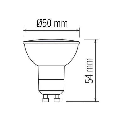 LED лампа 10Вт GU10 6400K MR16 серия STANDART