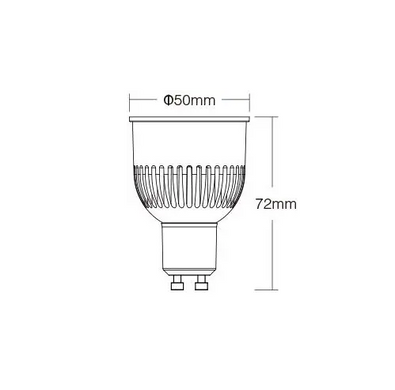 LED лампа 6Вт GU10 2700-6500K серия PROFESSIONAL