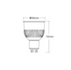 LED лампа 6Вт GU10 2700-6500K серия PROFESSIONAL