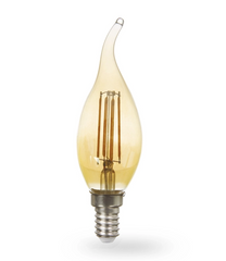 Світлодіодна лампа 4Вт E14 4000K CF37 серія STANDART золото