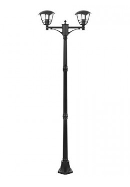 Cадово-парковые фонари на опорах под лампу 2xE27 560х2100мм серия Standart