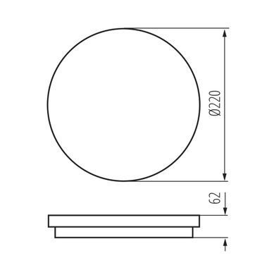 Накладной LED светильник STIVI LED 15W-NW-O KANLUX