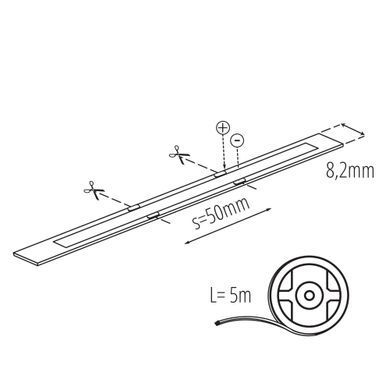 LED лента LCOB 10W M 24 IP65-WW 5 m KANLUX
