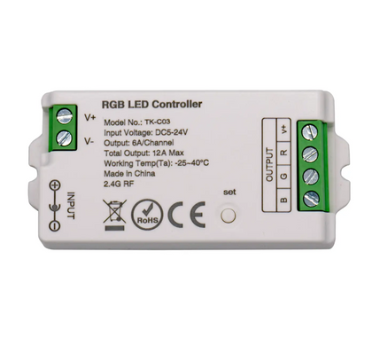 LED контроллер RGB DC5-24V 12A серия Standart