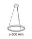 Кільцевий LED світильники 30Вт 4000К IP20 &Oslash;600х600-1500мм серія PROFESSIONAL чорний
