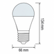 LED лампа 18Вт E27 3000K A60 серія STANDART