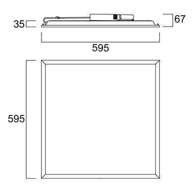 LED панель QUANTUM 600x600 Multipower 4500lm 940 Sylvania