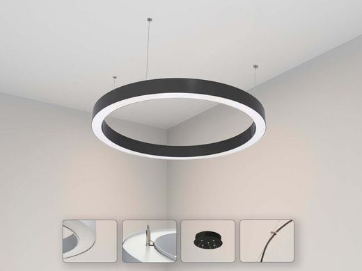 Кільцевий LED світильник під замовлення 120Вт 3000К 4000К &Oslash;2000х40х70мм серія PROFESSIONAL