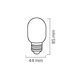 LED лампа 2Вт E27 синяя 25Лм серия STANDART