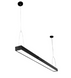 Линейный профильный LED светильник 30Вт 6400К 1175x40x40мм черный серия ECO