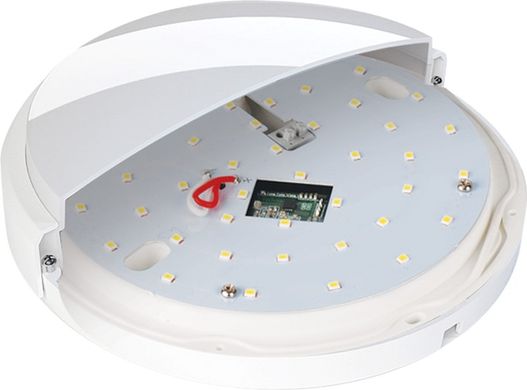 LED светильник 12Вт 4000K IP65 с датчиком движения круг накладной ЖКХ серия Standart