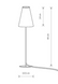 Настольный светильник под лампу Nowodvorski G9 440х105х105мм белый серия PROFESSIONAL