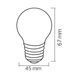 LED лампа 1Вт E27 6400K G45 серія STANDART