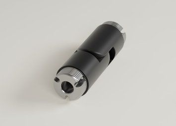 Коннектор адаптер для модульной системы 68х27мм 24V черный серия PROFESSIONAL