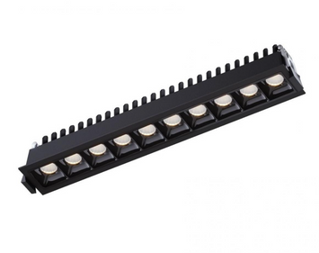 Точковий врізний LED світильник 10х2Вт 3000K 4000K 280х50х45мм IP20 серія PROFESSIONAL