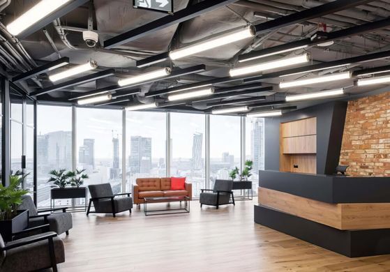 Лінійний LED світильник-трубка підвісний зі світлом 360&deg; під замовлення 50Вт 3000К 4000К 1000х75мм серія PROFESSIONAL