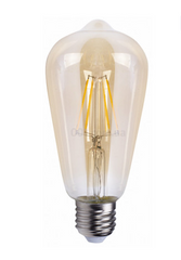 Світлодіодна лампа 4Вт E27 2700K ST64 серія STANDART золото