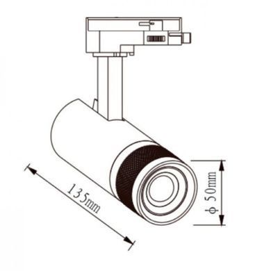 Трековый LED светильник 10Вт 3000K 4000K IP20 серия PROFESSIONAL