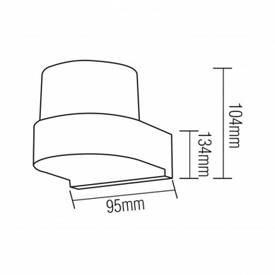 Фасадный LED светильник 10Вт 4200К 95x104x134мм серия Standart