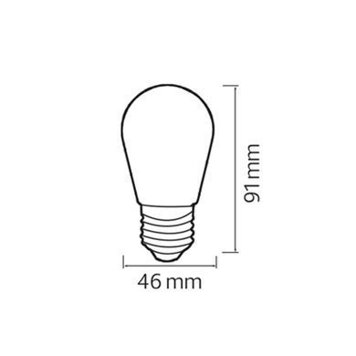 LED лампа 1Вт E27 RGB 50Лм серія STANDART