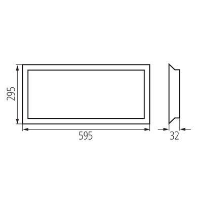 LED панель 600х300мм BLINGO UIP 125LM 30NW KANLUX