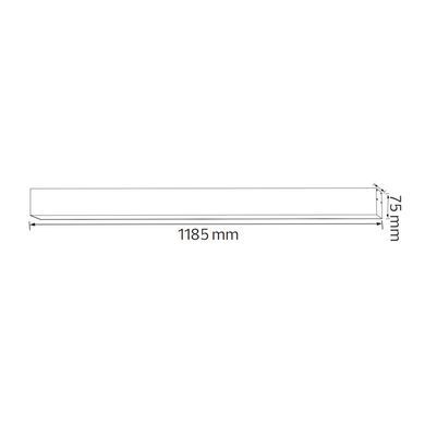 Линейный профильный LED светильник 80Вт 4000К 1185x100х75 мм серия Standart