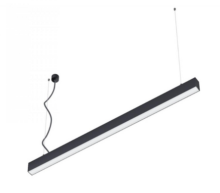 Линейный подвесной LED светильник 60W 3000К 4000K 35х40х2000х600-1500мм IP20 серия PROFESSIONAL белый/черный/алюминиевый