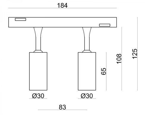 Магнитный светильник 2x3W 40&deg; 3000К 4000К CREE1304 240LM 48V цилиндр белый