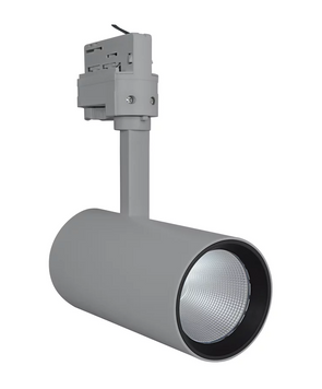 Трековый светильник LED 25W 3000К 4000K 24&deg; IP20 серия PROFESSIONAL серый
