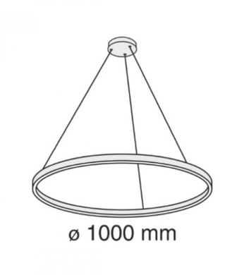 Кольцевой LED светильники 50Вт 4000K IP20 Ø1000х600-1500мм серия PROFESSIONAL белый