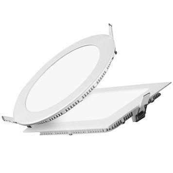LED светильник врезной 6W 3000К 4500К 6500К круг квадрат серия ECO