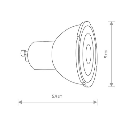 LED лампа Nowodvorski GU10 7Вт 3000К серия STANDART