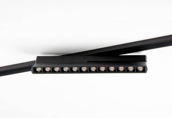 Магнитный LED светильник книжка 12Вт 24&deg; 3000К 4000К 236х15,6х54мм IP20 48V черный серия PROFESSIONAL