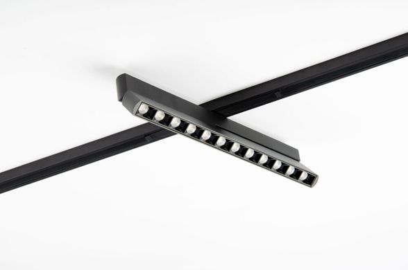 Магнитный LED светильник книжка 12Вт 24&deg; 3000К 4000К 236х15,6х54мм IP20 48V черный серия PROFESSIONAL