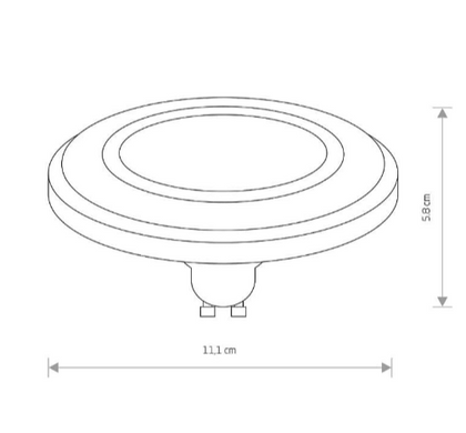 LED лампа Nowodvorski GU10 9Вт 4000К серія STANDART