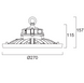 LED світильник START Highbay IP65 10-20KLM 2CCT WB Sylvania