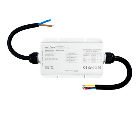 LED контроллер универсальный Dim+RGB+CCT 20A IP67 RF 2,4G серия Standart