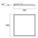 LED панель START Panel IP65 CR UGR19 600x600 4400 840 WH Sylvania