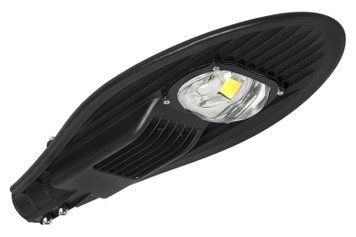 Уличный консольный LED светильник 50Вт с линзой 6500K COB серия Standart