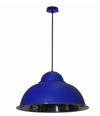 Подвесной светильник под лампу 1хЕ27 синий мат+хром серия STANDART
